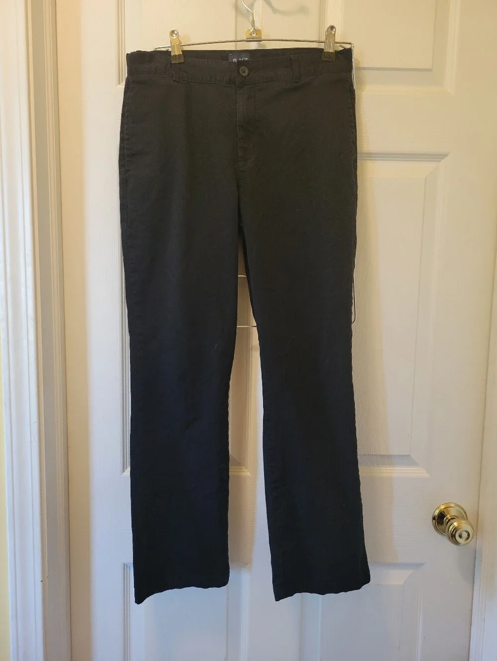 Boys Sz. 14 Husky Childrens Place Soft Black Pants